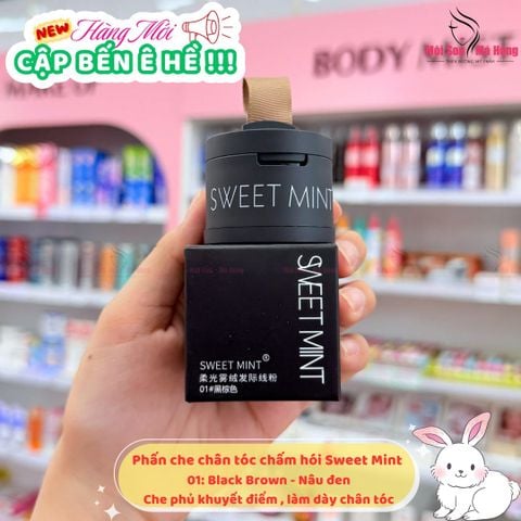 SWEET MINT Phấn Che Hói #01 Nâu đen