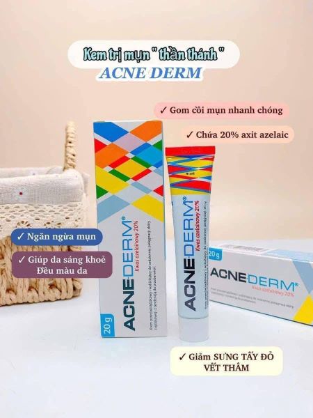 Kem Trị Mụn, Mờ Thâm Acne Derm Kwas Azelainowy 20% 20gr