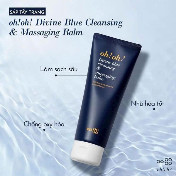 Sáp Tẩy Trang Làm Sạch Sâu, Trẻ Hóa Da Oh! Oh! Divine Blue Cleansing & Massaging Balm 150ml