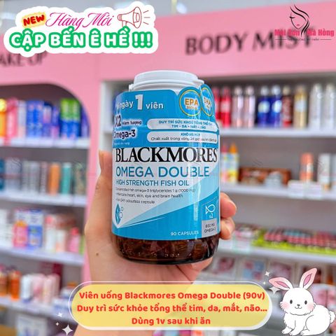 (CÔNG TY) Viên Uống Dầu Cá Blackmores Omega Double High Strength Fish Oil 90 Viên