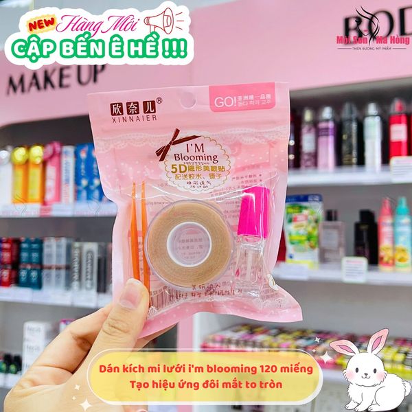Dán mi kích mi lưới i'm blooming 120 miếng dán, kèm keo dán và kẹp