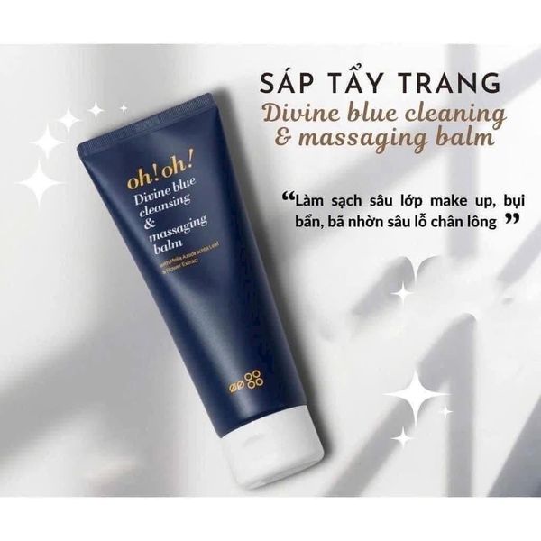 Sáp Tẩy Trang Làm Sạch Sâu, Trẻ Hóa Da Oh! Oh! Divine Blue Cleansing & Massaging Balm 150ml