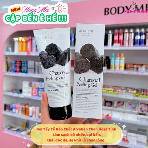 Tẩy Tế Bào Chết Dạng Gel Than Tre Charcoal Peeling Gel Arrahan 180Ml