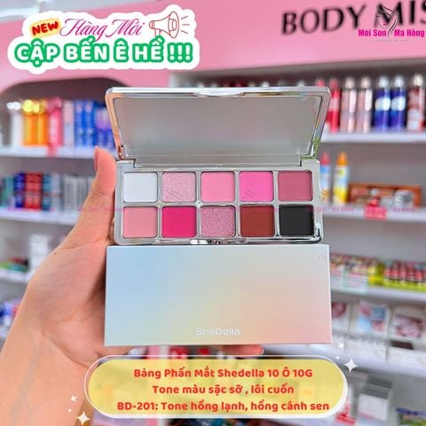 Bảng Phấn Mắt Shedella 10 Ô 10G - BD201