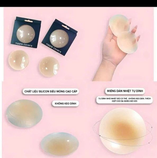 Hộp dán ngực silicon Nipple Covers