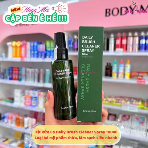 Dung Dịch Xịt Giặt Cọ Khô Daily Brush by DuyVu's Corner Nước Làm Sạch Cọ 100ml