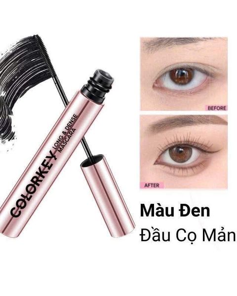 Mascara Colorkey Hỗ Trợ Giúp Mi Dài Và Tơi 4.5g Long & Dense Mascara