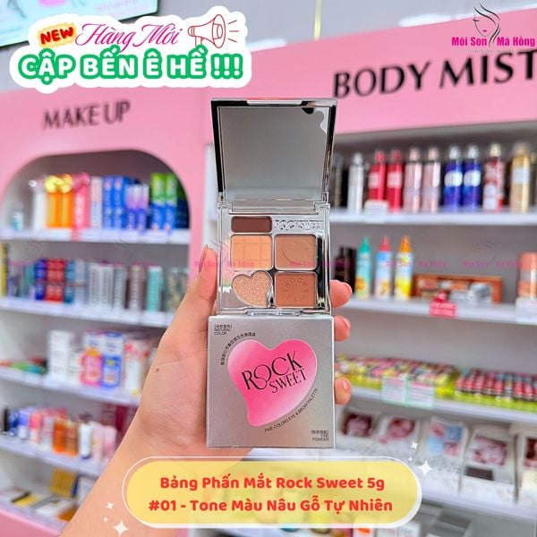 Rock Sweet  Bảng phấn mắt 5g Bảng Highlight Và Tạo Khối bảng mắt