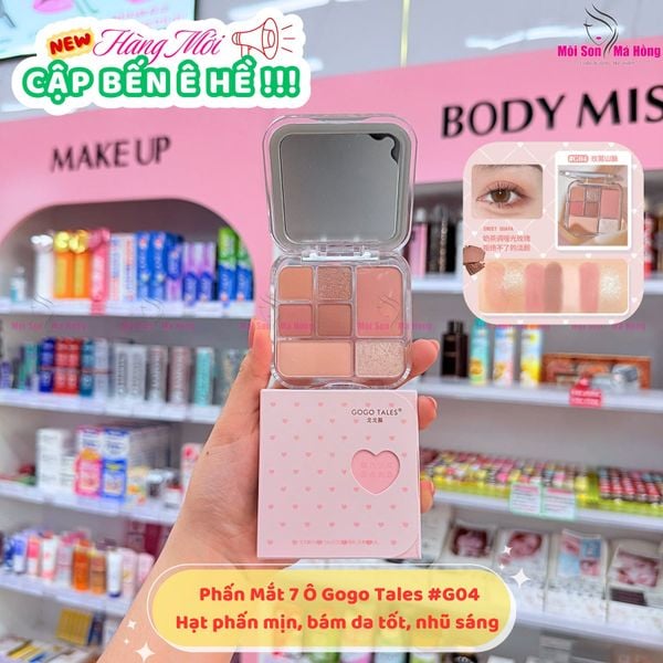 GOGO TALES Bảng Phấn Mắt 7 ô Handy Girlish Comprehensive Powder Palette