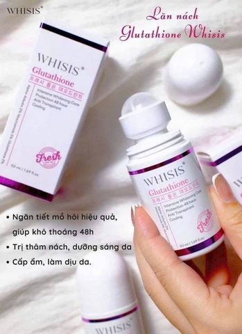 Lăn Khử Mùi Whisis Glutathione Fresh Roll On Deodorant Hàn Quốc 50ml