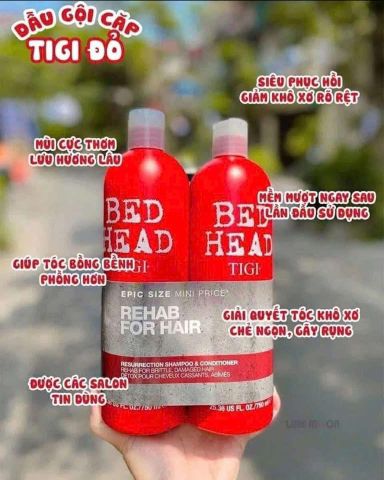 Bộ Dầu Gội Xả Tigi Bed Head Rehab For Hair 750ml