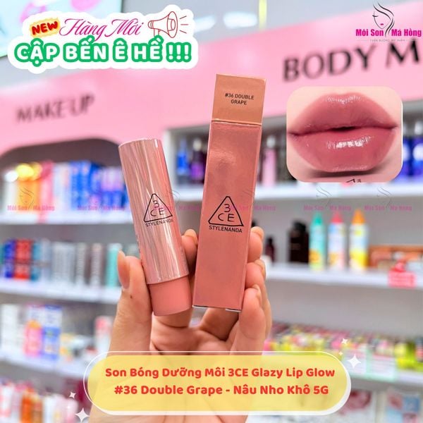 Son Dưỡng 3CE Glazy Lip Glow