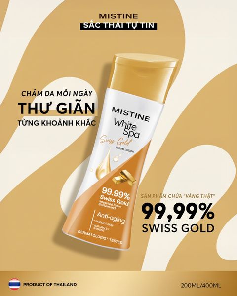 Sữa dưỡng thể trắng mịn da White Spa Mistine Thái Lan