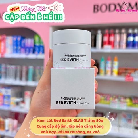 Kem Lót RED EARTH V10 Energised Face Base 50ml/ 15ml Cấp Ẩm và Làm Mềm Da