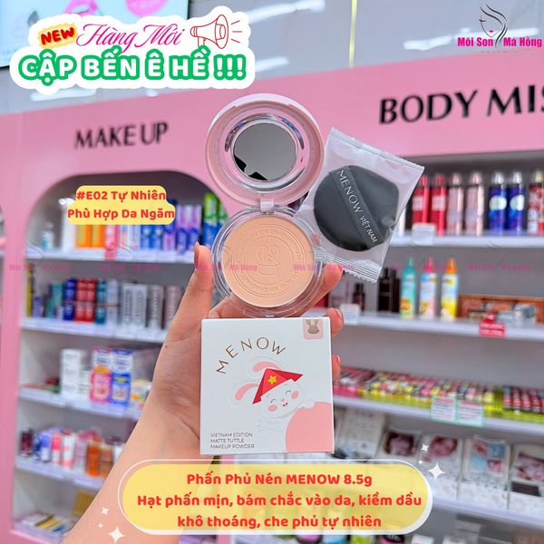Phấn Phủ Menow Dạng Nén Rabbit  8.5g Rabbit Compact Powder