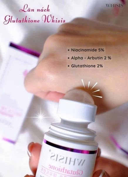 Lăn Khử Mùi Whisis Glutathione Fresh Roll On Deodorant Hàn Quốc 50ml