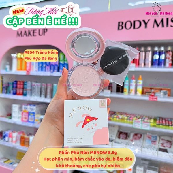 Phấn Phủ Menow Dạng Nén Rabbit  8.5g Rabbit Compact Powder