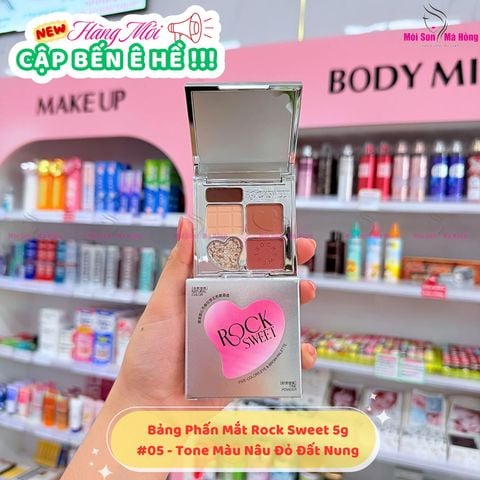 Rock Sweet  Bảng phấn mắt 5g Bảng Highlight Và Tạo Khối bảng mắt