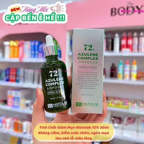 Tinh Chất Histolab 72% Azulene Complex Ampoule Kiểm Soát Dầu, Giảm Mụn 50ml