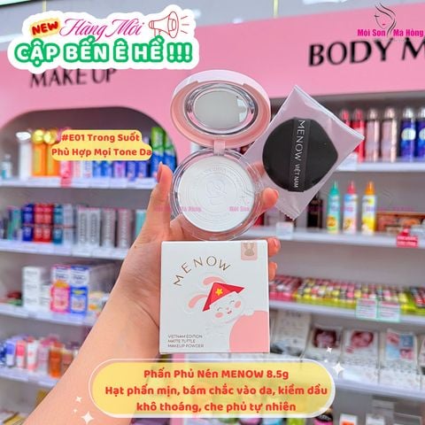 Phấn Phủ Menow Dạng Nén Rabbit  8.5g Rabbit Compact Powder