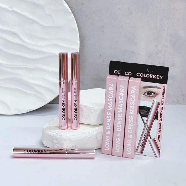 Mascara Colorkey Hỗ Trợ Giúp Mi Dài Và Tơi 4.5g Long & Dense Mascara