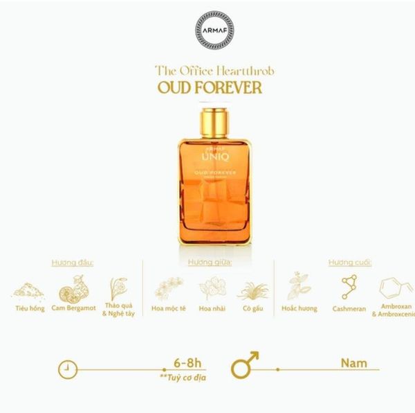 Nước Hoa Unisex Armaf Uniq Oud Forever EDP 100ml