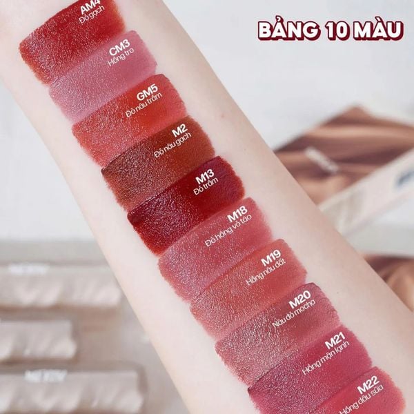 NEW] Son Phao Kem Lì Mềm Mịn Như Bơ, Lâu Trôi Merzy Puffer Mellow Tint 3.7g