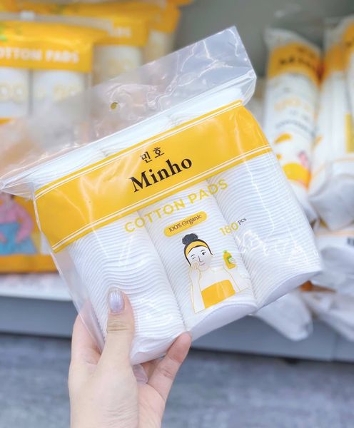 Bông Tẩy Trang Minho Cotton Pads 180 Miếng