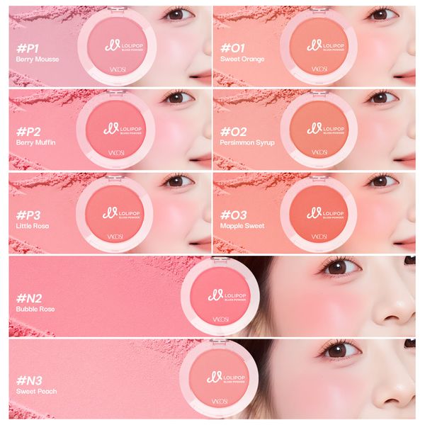 Phấn Má Hồng Vacosi Lolipop All Day Blush 5.6g