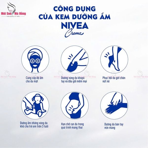 Kem Dưỡng Ẩm Nivea Dưỡng Da Sáng Mịn 30ml CreamCreme