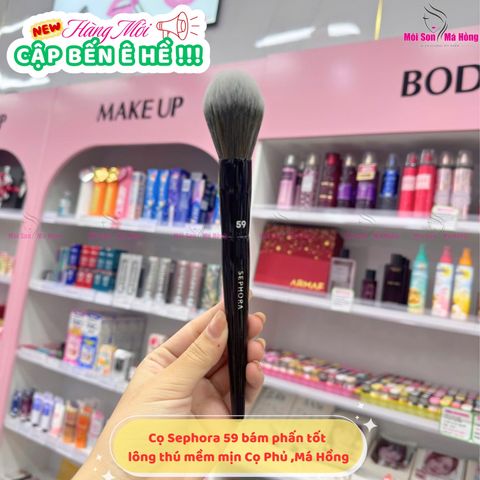 Cọ má hồng , phấn phủ sephora 59 ( Mẫu mới)