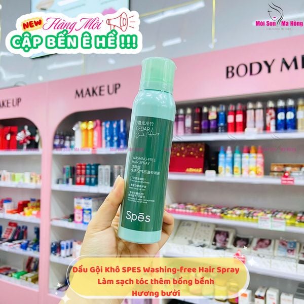 Dầu Gội Khô SPES Làm Sạch, Tóc Bồng Bềnh, Không Bết Tóc Washing-free Hair Spray 150ml