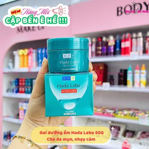Gel Dưỡng Ẩm Hada Labo Ngừa Mụn, Làm Dịu Da 50g Acne Care Calming Gel Cream