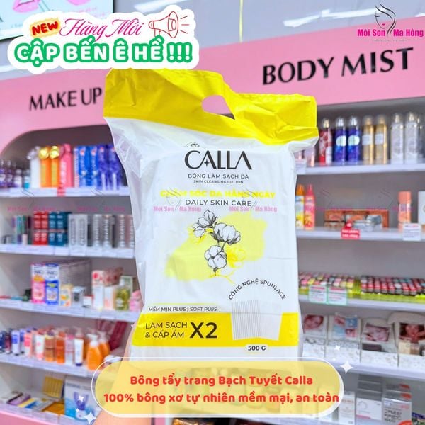 Bông Tẩy Trang Bông Bạch Tuyết Calla 3D