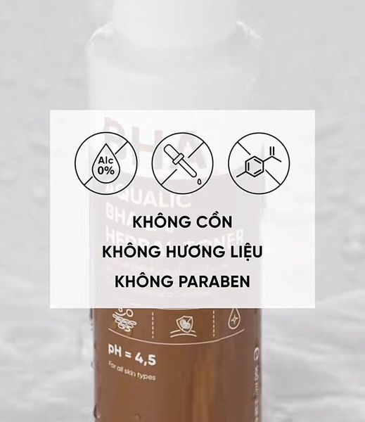 Nước Hoa Hồng Hỗ Trợ Loại Bỏ Tế Bào Chết DrCeutics Aqualic BHA 2% Herbal Toner