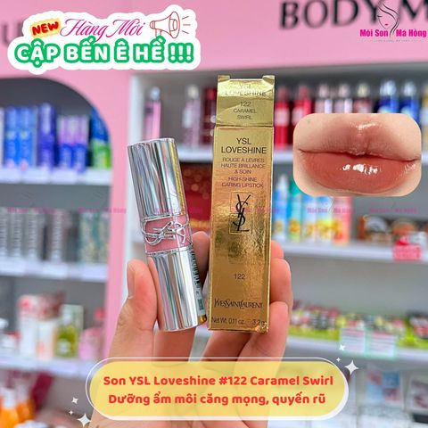 Son YSL Loveshine Lipstick 122 Caramel Swirl