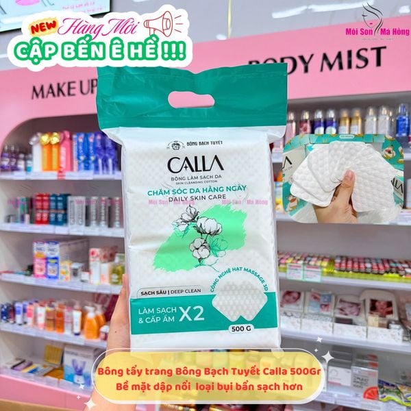 Bông Tẩy Trang Bông Bạch Tuyết Calla 3D