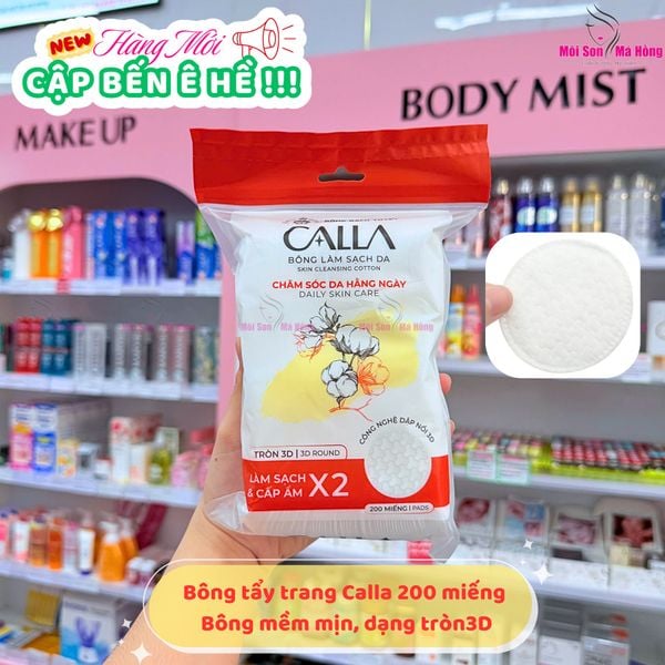 Bông Tẩy Trang Bông Bạch Tuyết Calla 3D