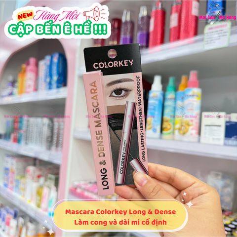 Mascara Colorkey Hỗ Trợ Giúp Mi Dài Và Tơi 4.5g Long & Dense Mascara