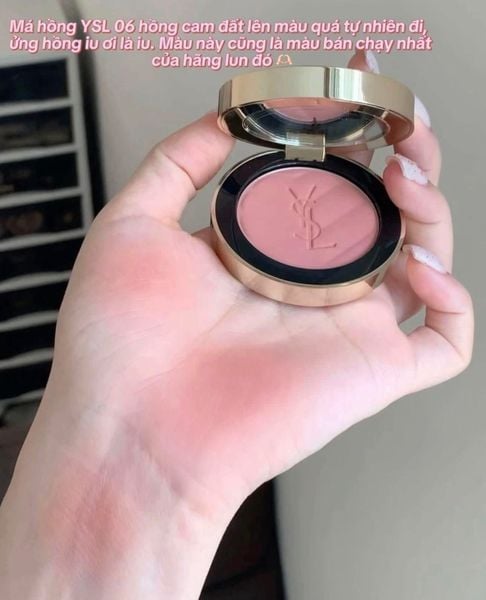 Phấn Má Hồng YSL Make Me Blush 24H Buildable Powder Blush - 06 Rose Haze