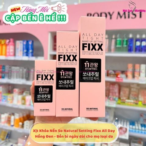 (CÔNG TY) Xịt Khóa Nền Dành Cho Mọi Loại Da So Natural All Day Tight Make Up Setting Fixx 35ml/ 75ml/ 120ml