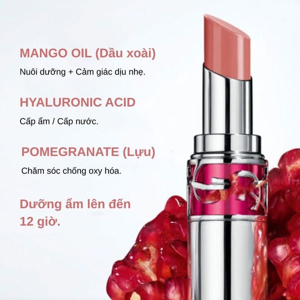 Son Bóng Dưỡng Ẩm YSL Loveshine Candy Glaze #13 Flashing Rose