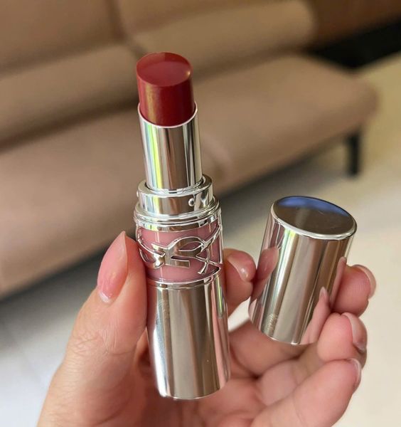 Son YSL Loveshine Wet Shine Lipstick #154 Love Berry Màu Hồng Đậm