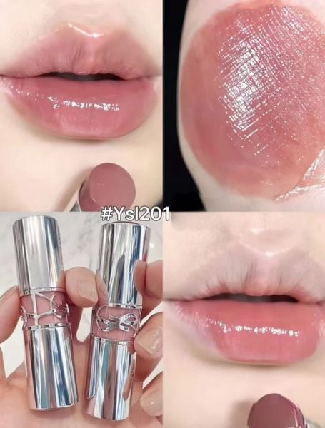 Son YSL Yves Saint Laurent Loveshine Lipstick 0.11 oz # 201 Màu Hồng Gỗ