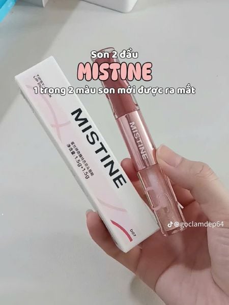 Son 2 Đầu Bóng Và Lì Mistine - Chất Lì Bóng, Môi Căng Mọng Tự Nhiên