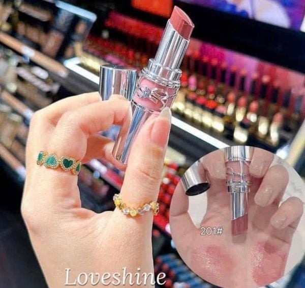 Son YSL Yves Saint Laurent Loveshine Lipstick 0.11 oz # 201 Màu Hồng Gỗ