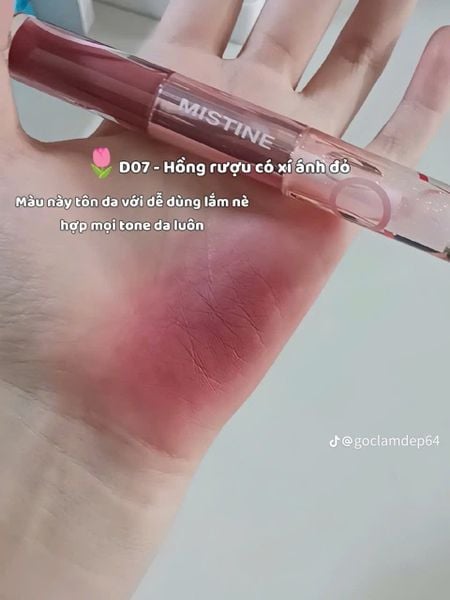 Son 2 Đầu Bóng Và Lì Mistine - Chất Lì Bóng, Môi Căng Mọng Tự Nhiên