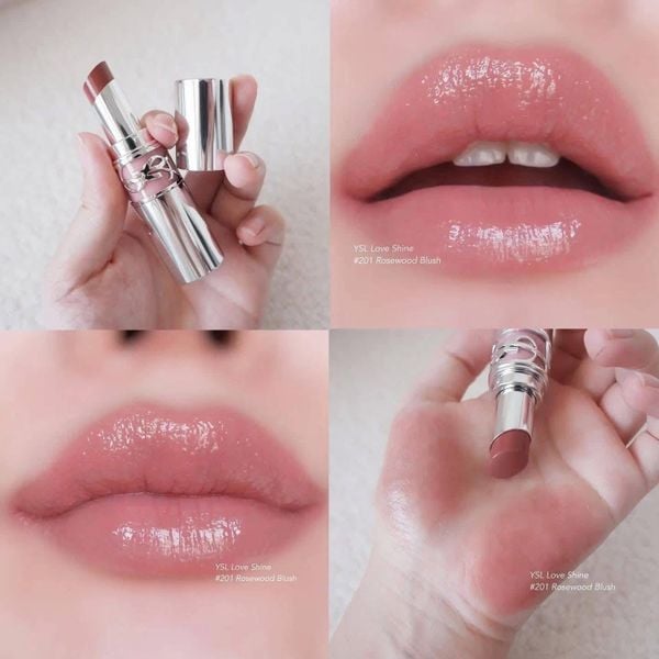 Son YSL Yves Saint Laurent Loveshine Lipstick 0.11 oz # 201 Màu Hồng Gỗ