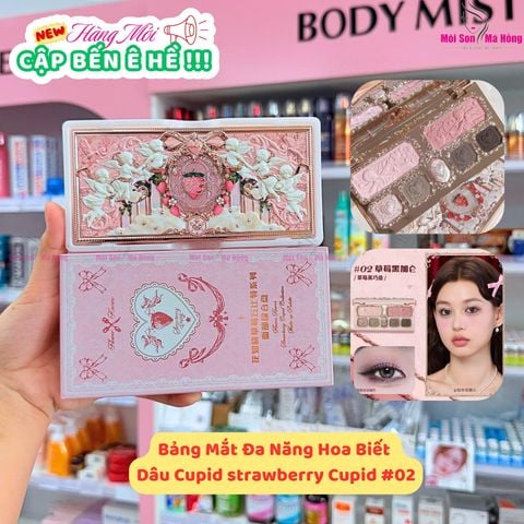 FLOWER KNOWS Strawberry Cupid Collection Make - Up Palette Bảng Mắt