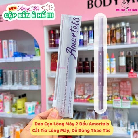 (TÚI 1 DAO) Dao Cạo Lông Mày 2 Đầu Amortals Double Headed Macro Eyebrow Razor